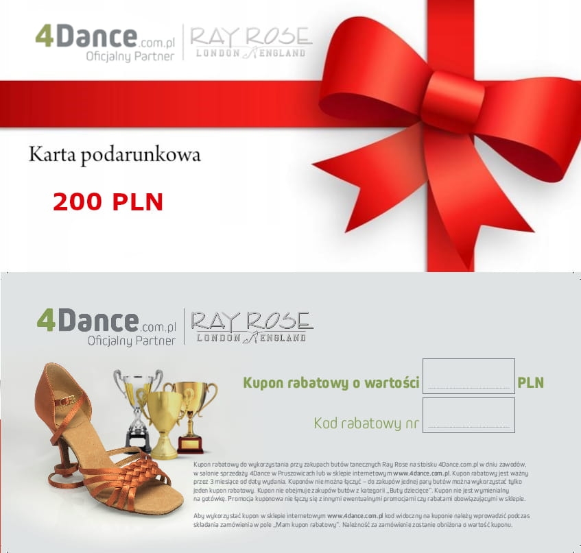 Buty do tańca Ray Rose Karta Podarunkowa 200.jpg